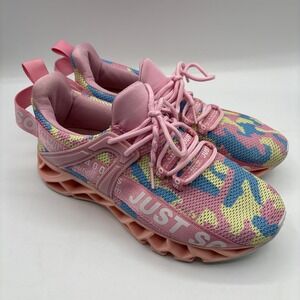 Just So‎ So Size 39 Tennis Athletic shoes Light Pink/Blue US Women's 8.5-9